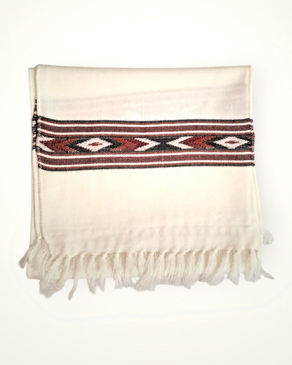 Kullu Patti Wool Muffler – Luxuriously Handcrafted with Authentic Traditional Himachali Designs, Offering Ultimate Warmth, Comfort, and Timeless Elegance for the Modern Wardrobe by Himalyan Threads